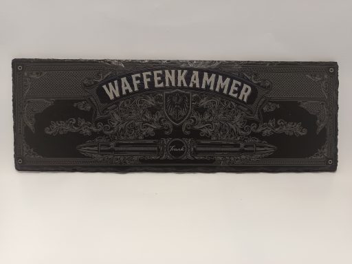 Waffenkammer Waffentresor Schild